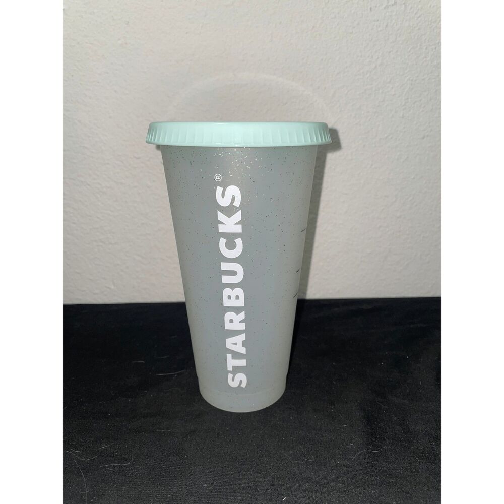 Starbucks Frosted Glitter Cold Cup Reusable Tumbler
